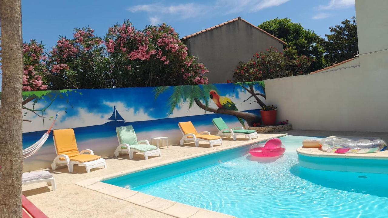 Chambre Chez Corinne Et Bernard Cazouls-les-Beziers Luaran gambar
